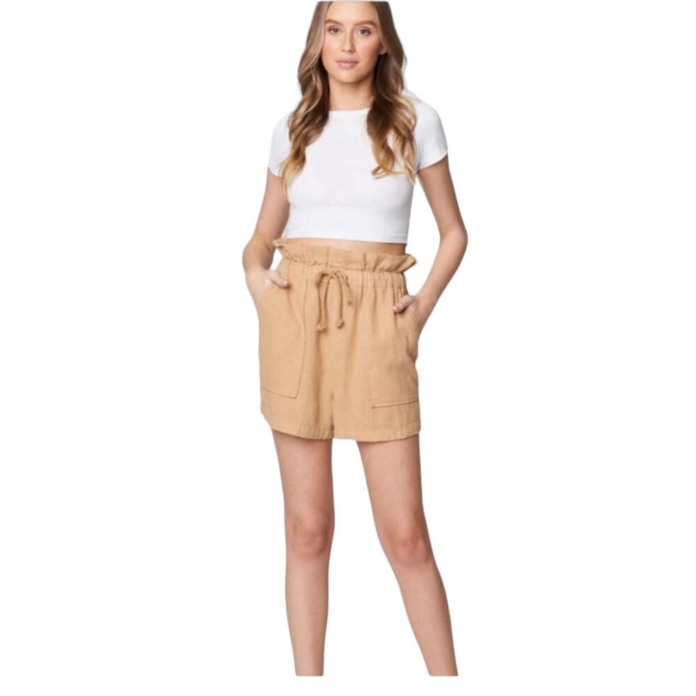 NWT! Blank NYC Paperbag Drawstring Tan Shorts - Size M